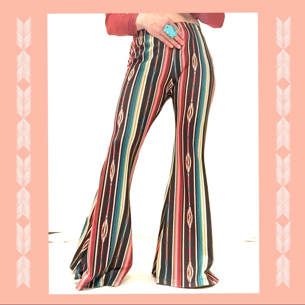 🔥Western/Serape Style Bell Bottom Pants🔥